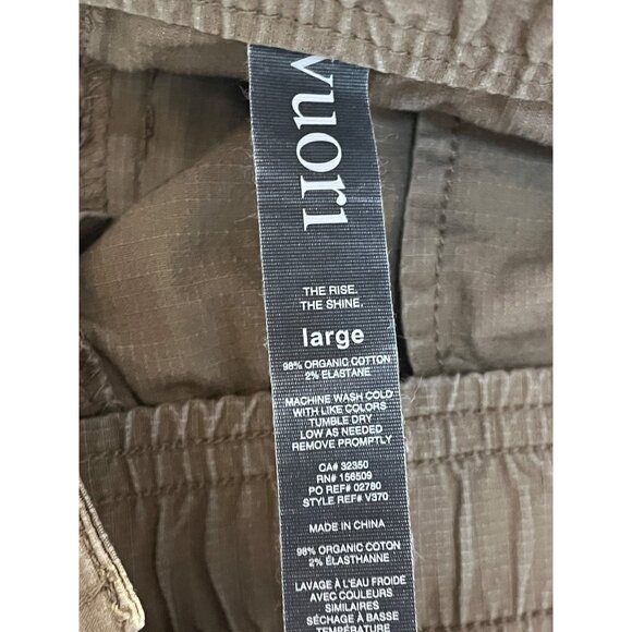 Vuori Men's Large Drawstring Ripstop Shorts Muted Tan 32" x 8" - Picture 4 of 4